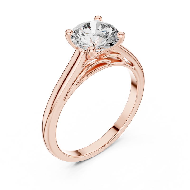 Ladies Ring DDLR-159@7 - Rose Gold - Image