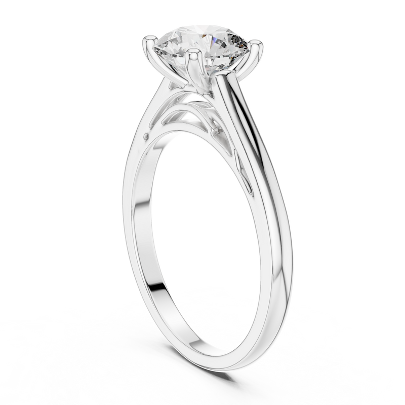 Ladies Ring DDLR-159@7 - White Gold - Image