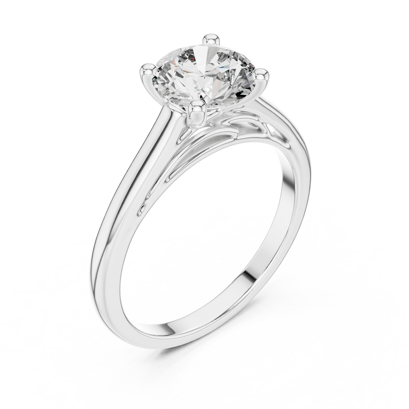 Ladies Ring DDLR-159@7 - White Gold - Image
