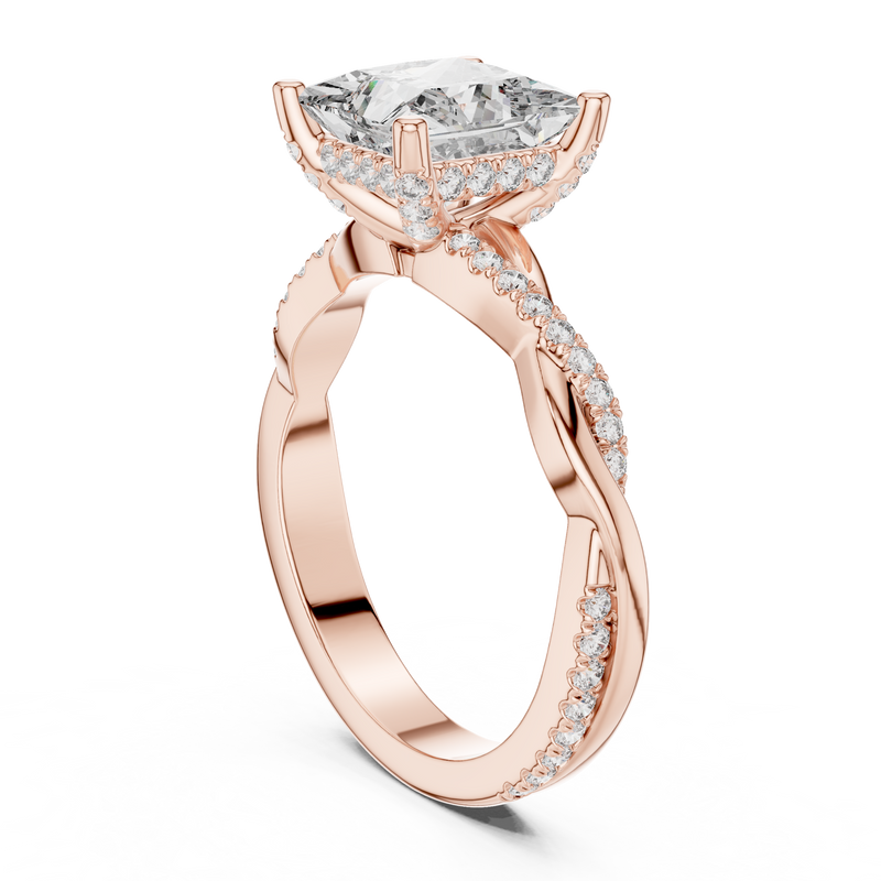 Ladies Ring DDLR-160@7 - Rose Gold - Image