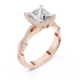 Ladies Ring DDLR-160@7 - Rose Gold - Image