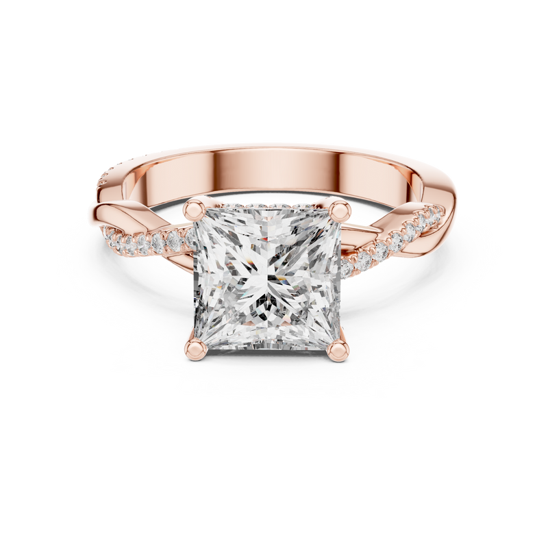 Ladies Ring DDLR-160@7 - Rose Gold - Image