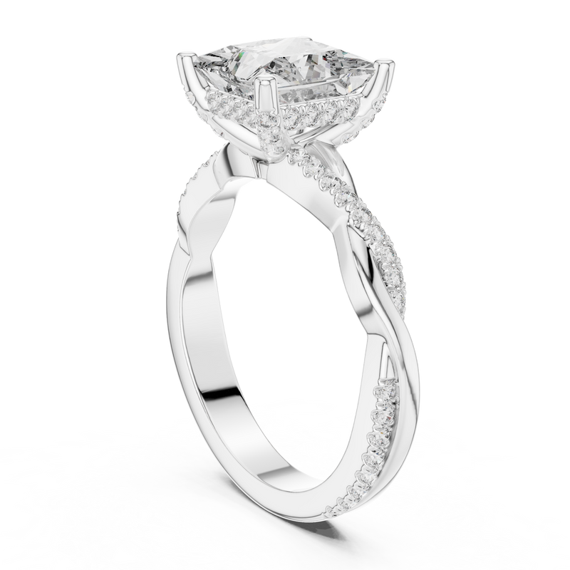 Ladies Ring DDLR-160@7 - White Gold - Image