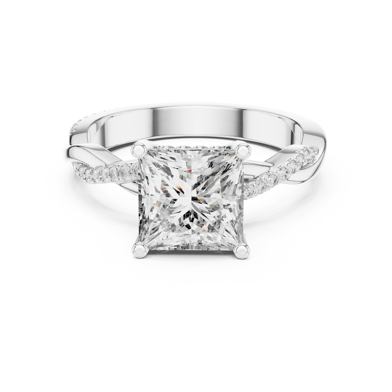 Ladies Ring DDLR-160@7 - White Gold - Image