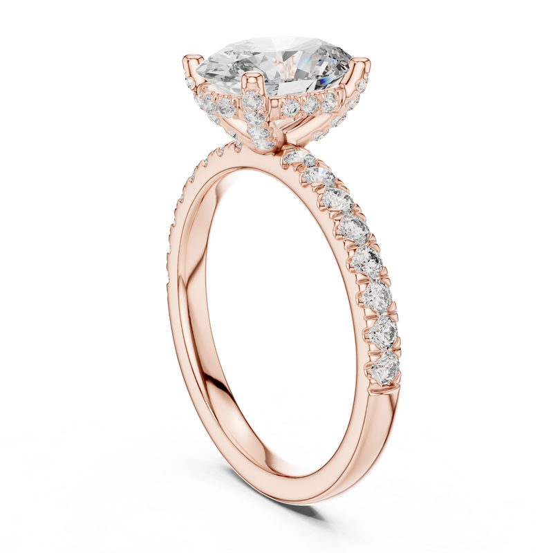 Ladies Ring DDLR-161@7 - Rose Gold - Image