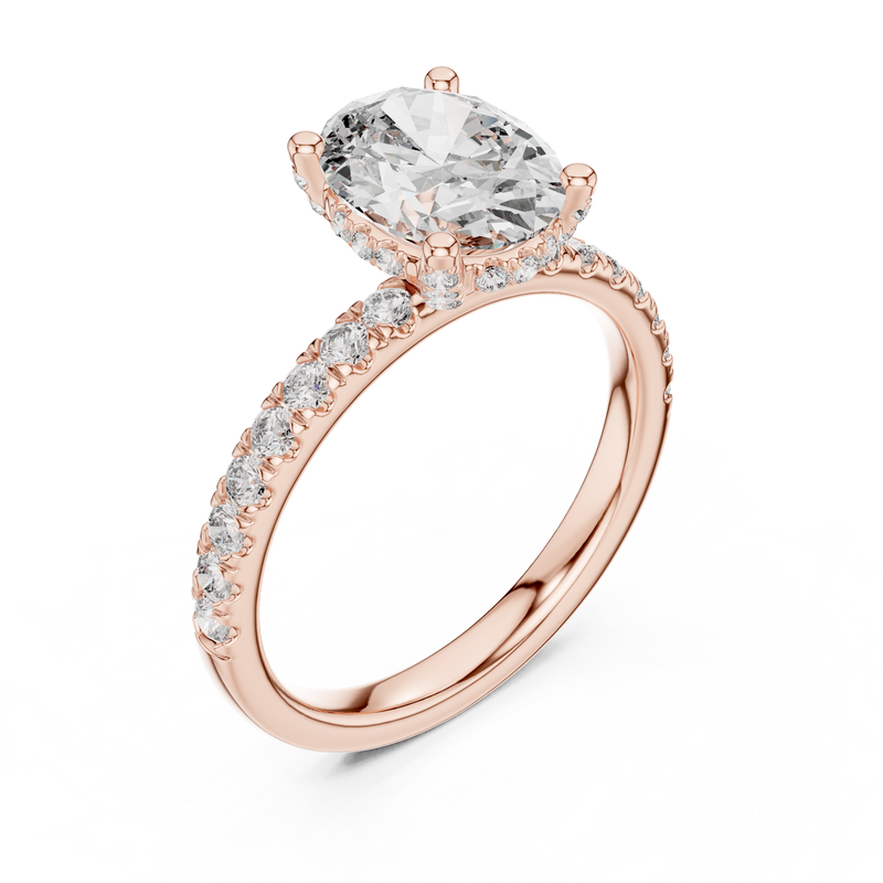 Ladies Ring DDLR-161@7 - Rose Gold - Image