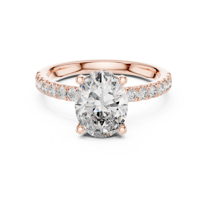 Ladies Ring DDLR-161@7 - Rose Gold - Image