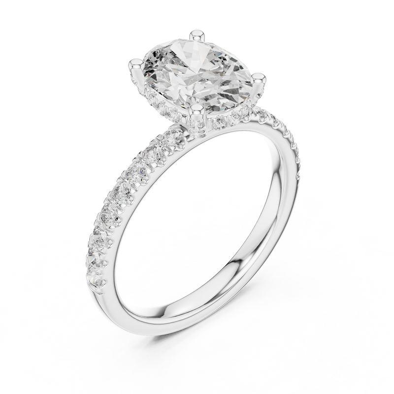 Ladies Ring DDLR-161@7 - White Gold - Image