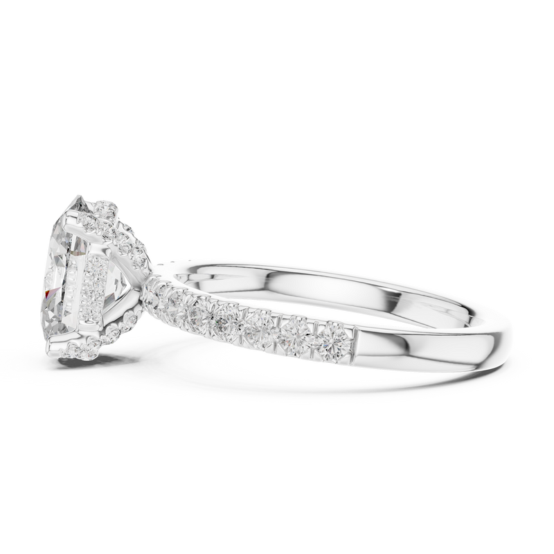 Ladies Ring DDLR-161@7 - White Gold - Image