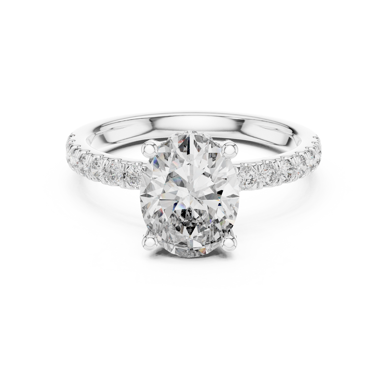 Ladies Ring DDLR-161@7 - White Gold - Image