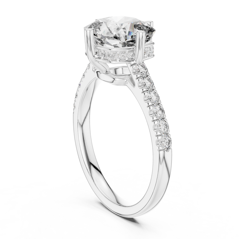 Ladies Ring DDLR-162@7 - White Gold - Image