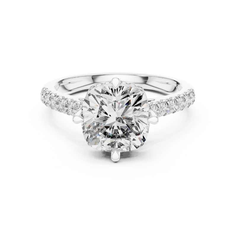 Ladies Ring DDLR-162@7 - White Gold - Image