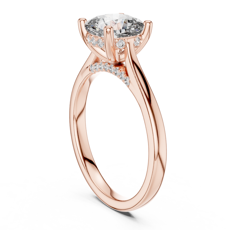 Ladies Ring DDLR-163@7 - Rose Gold - Image