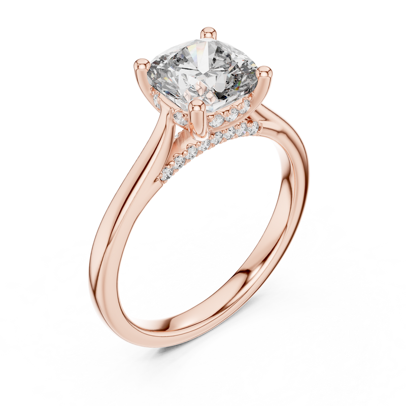 Ladies Ring DDLR-163@7 - Rose Gold - Image