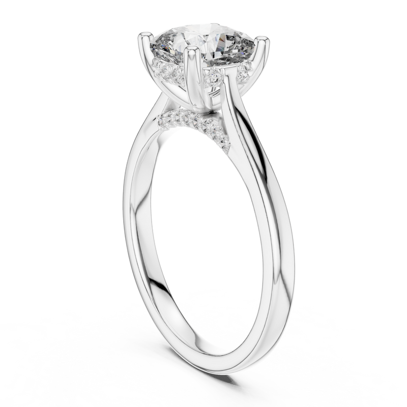 Ladies Ring DDLR-163@7 - White Gold - Image