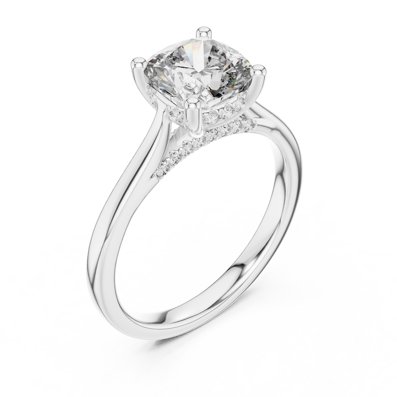 Ladies Ring DDLR-163@7 - White Gold - Image