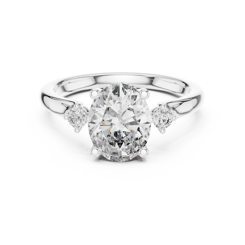 Ladies Ring DDLR-164@7 - White Gold - Image