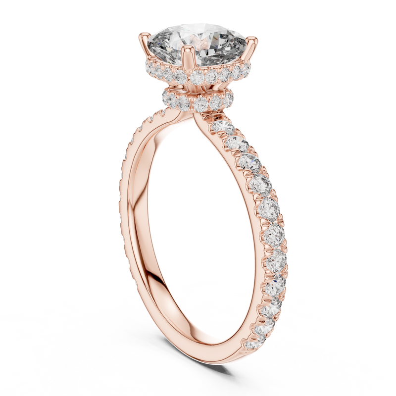 Ladies Ring DDLR-165@7 - Rose Gold - Image