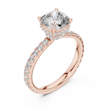 Ladies Ring DDLR-165@7 - Rose Gold - Image