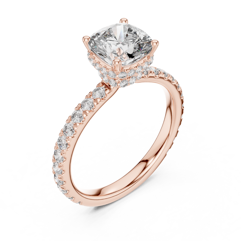 Ladies Ring DDLR-165@7 - Rose Gold - Image