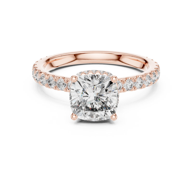 Ladies Ring DDLR-165@7 - Rose Gold - Image