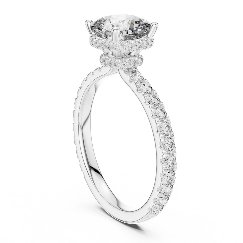 Ladies Ring DDLR-165@7 - White Gold - Image