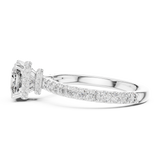 Ladies Ring DDLR-165@7 - White Gold - Image