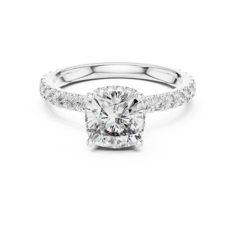Ladies Ring DDLR-165@7 - White Gold - Image
