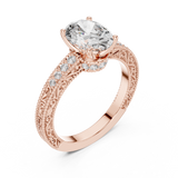 Ladies Ring DDLR-166@7 - Rose Gold - Image