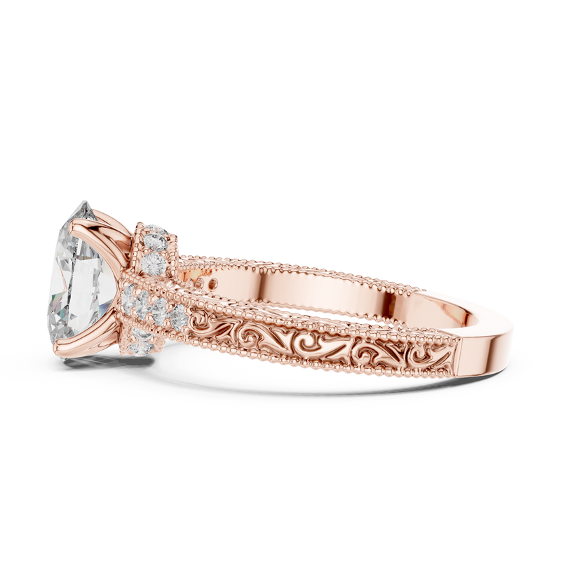 Ladies Ring DDLR-166@7 - Rose Gold - Image