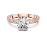 Ladies Ring DDLR-166@7 - Rose Gold - Image