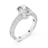 Ladies Ring DDLR-166@7 - White Gold - Image