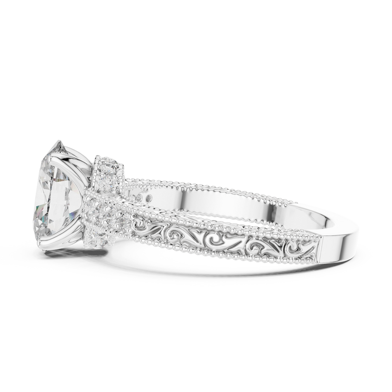 Ladies Ring DDLR-166@7 - White Gold - Image