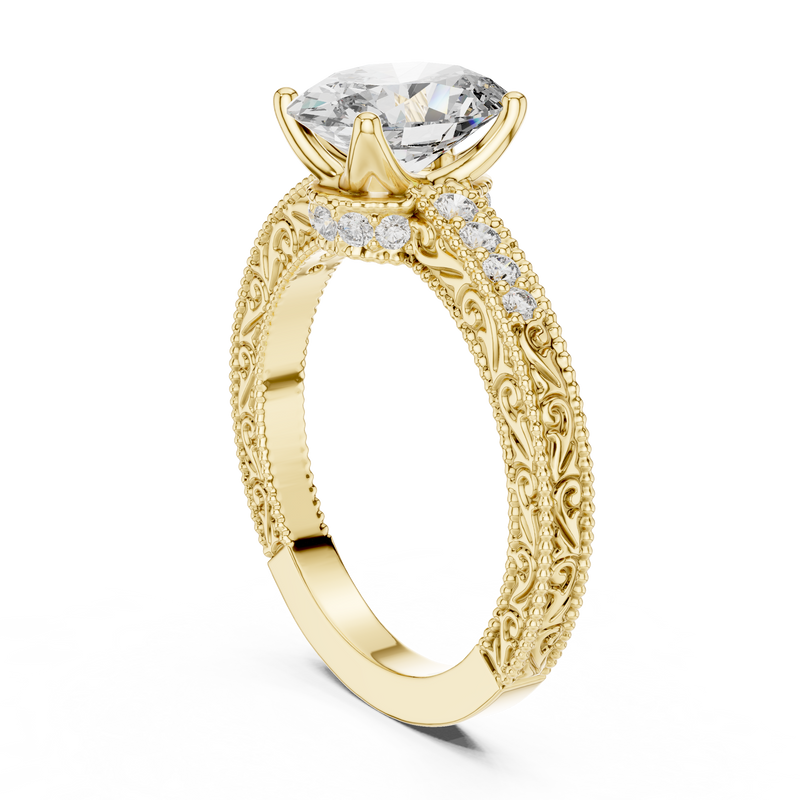 Ladies Ring DDLR-166@7 - Yellow Gold - Image
