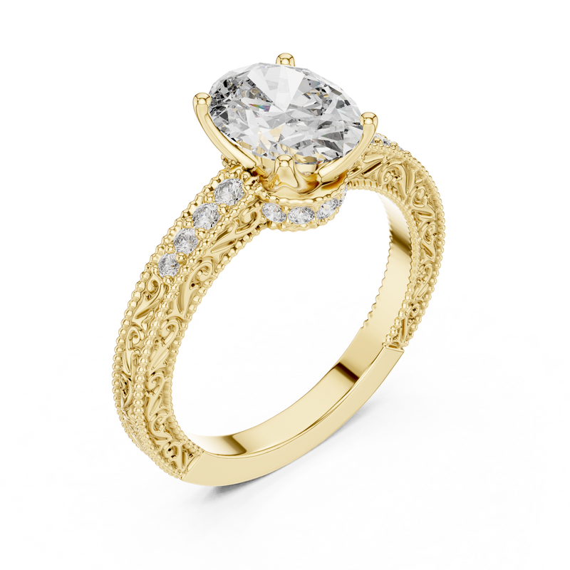 Ladies Ring DDLR-166@7 - Yellow Gold - Image
