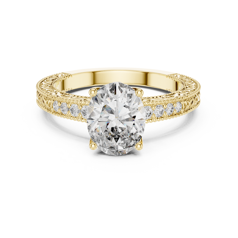Ladies Ring DDLR-166@7 - Yellow Gold - Image