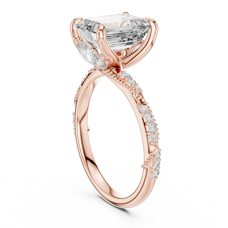Ladies Ring DDLR-167@7 - Rose Gold - Image