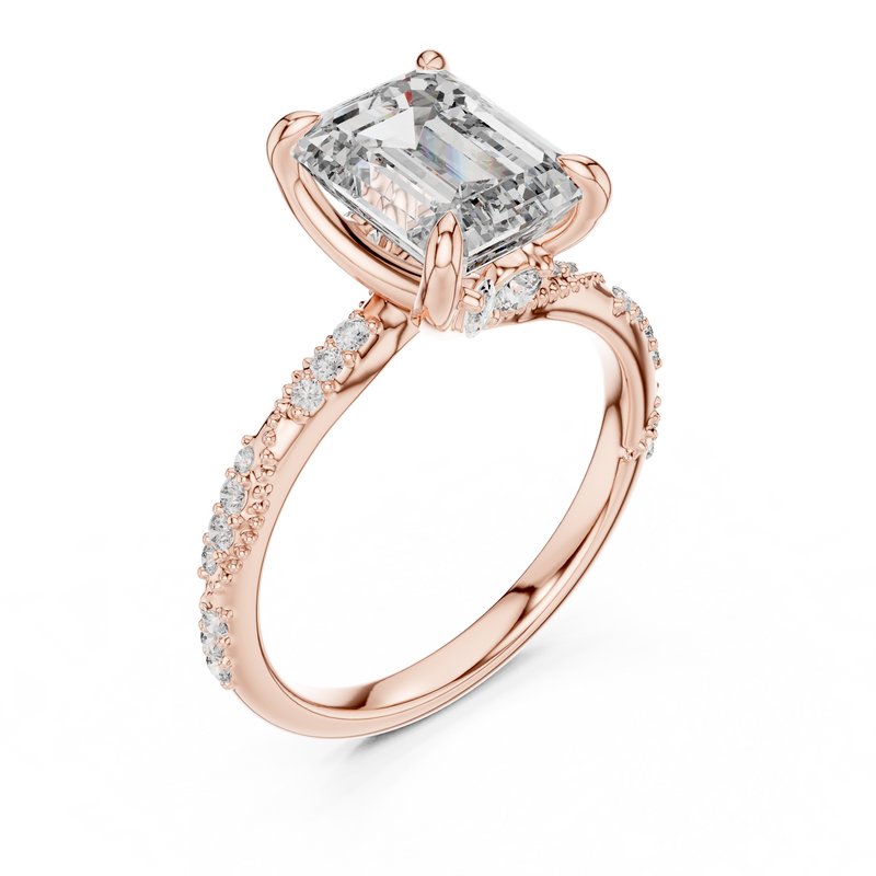Ladies Ring DDLR-167@7 - Rose Gold - Image