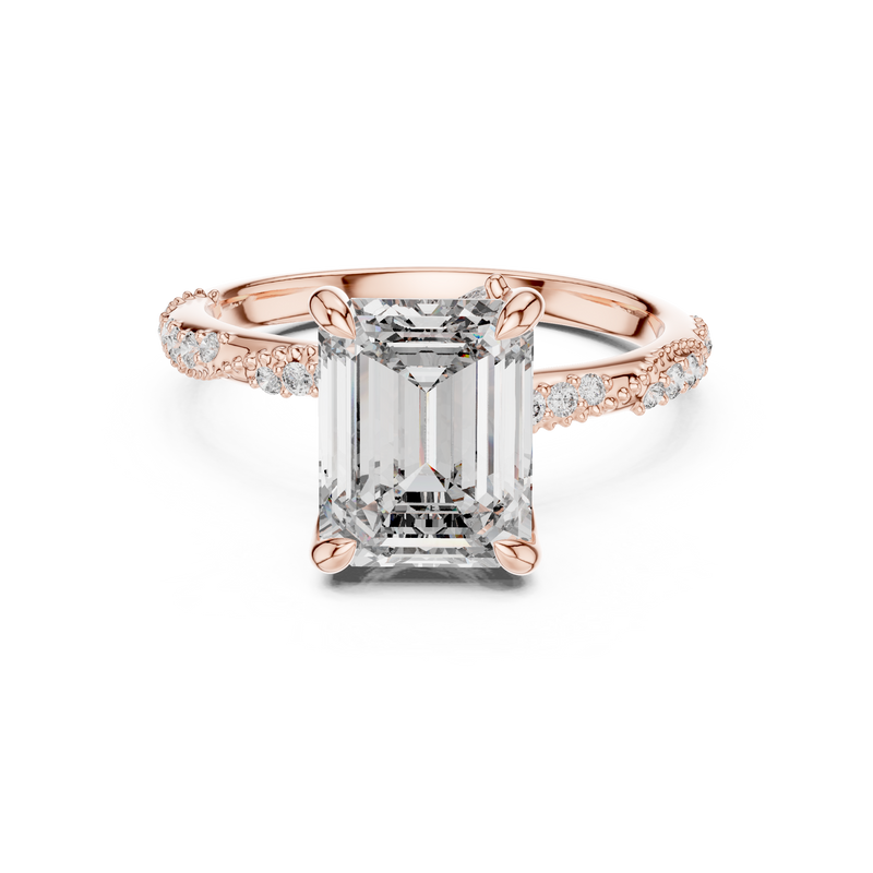 Ladies Ring DDLR-167@7 - Rose Gold - Image