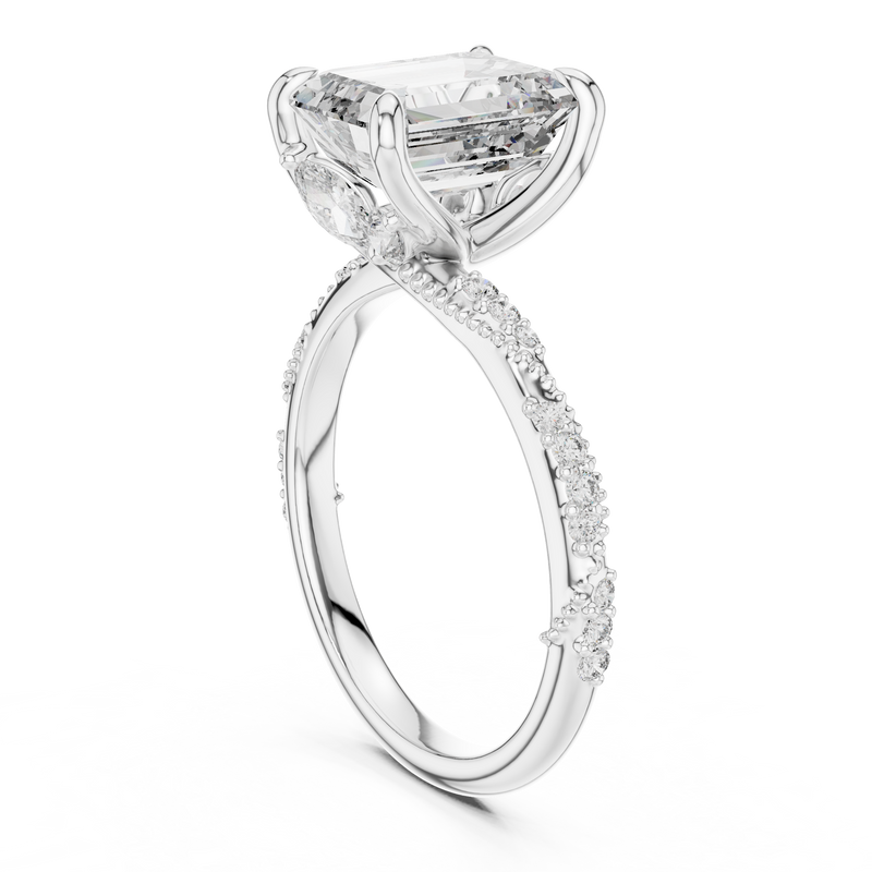 Ladies Ring DDLR-167@7 - White Gold - Image