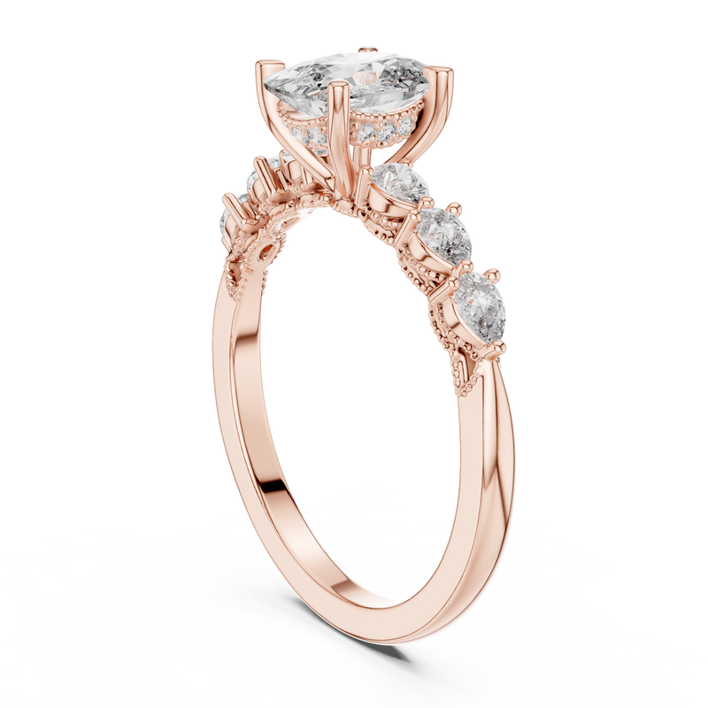 Ladies Ring DDLR-168@7 - Rose Gold - Image