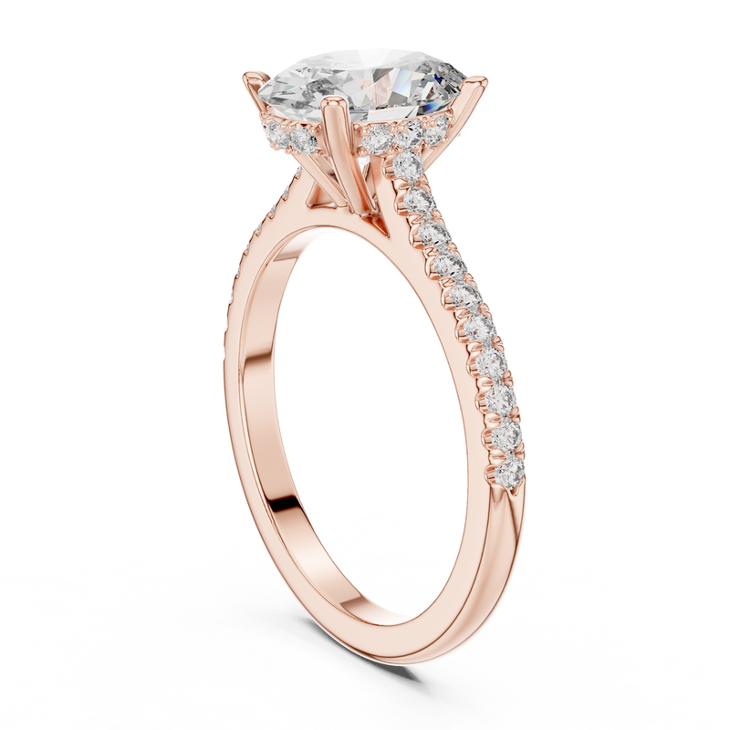 Ladies Ring DDLR-169@7 - Rose Gold - Image