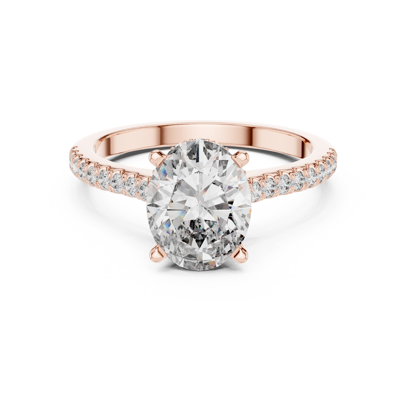Ladies Ring DDLR-169@7 - Rose Gold - Image