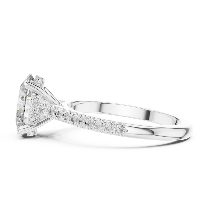 Ladies Ring DDLR-169@7 - White Gold - Image