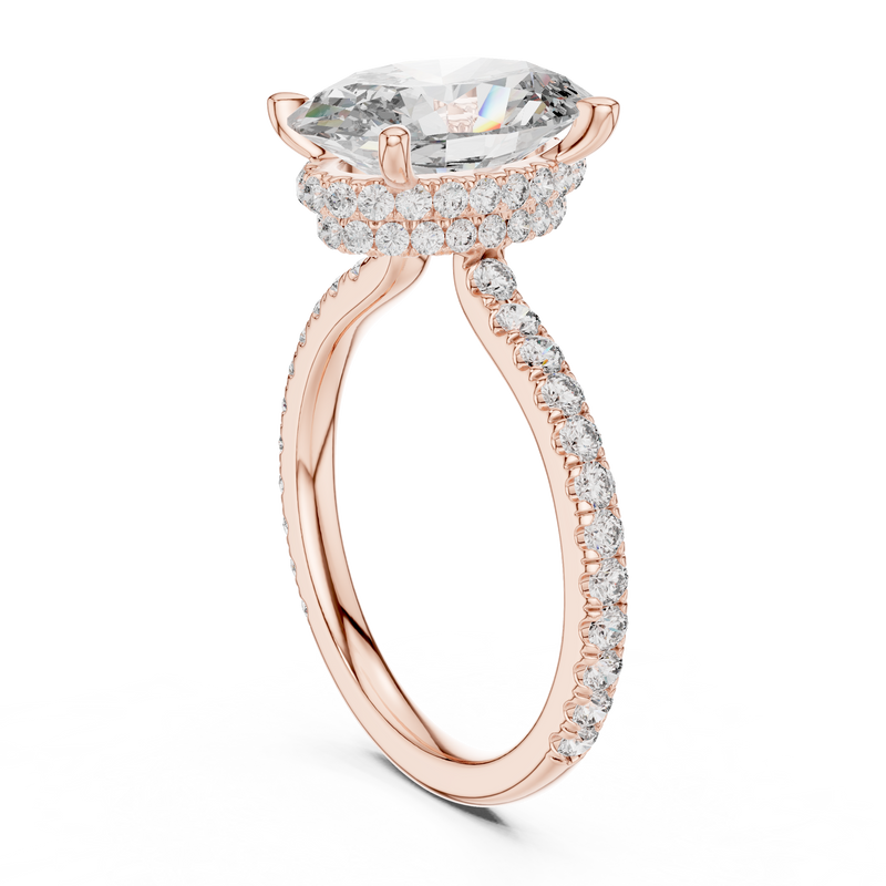 Ladies Ring DDLR-171@7 - Rose Gold - Image
