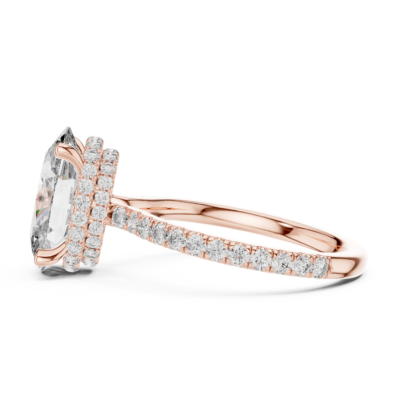 Ladies Ring DDLR-171@7 - Rose Gold - Image
