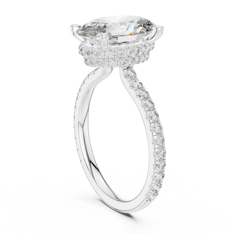 Ladies Ring DDLR-171@7 - White Gold - Image