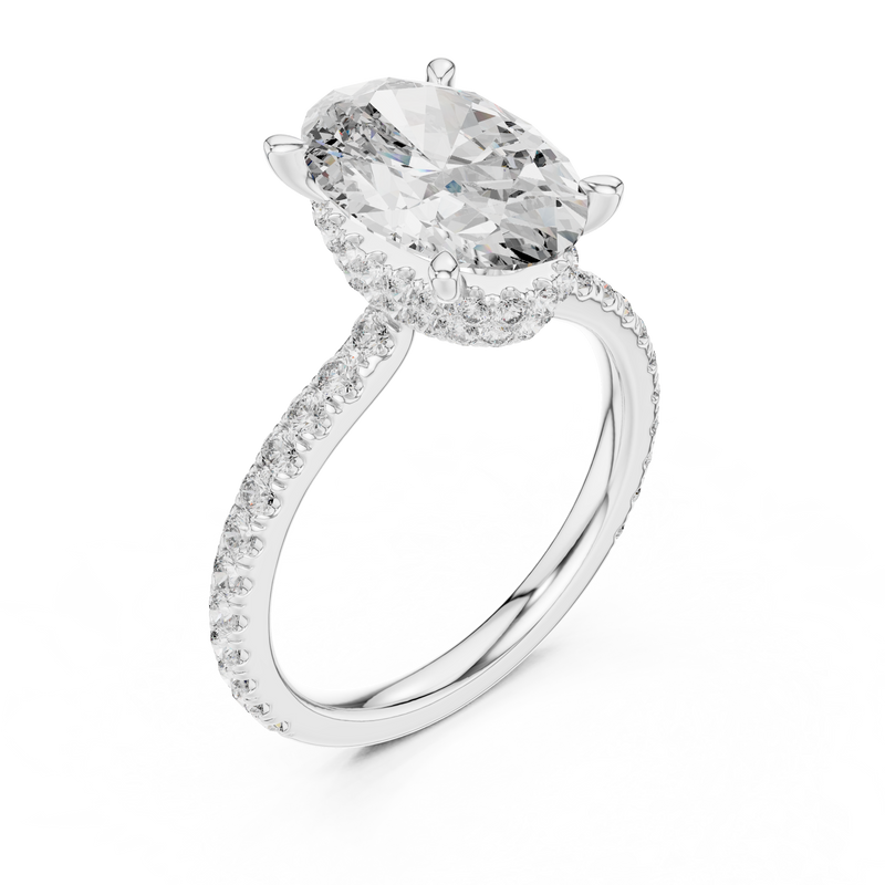 Ladies Ring DDLR-171@7 - White Gold - Image