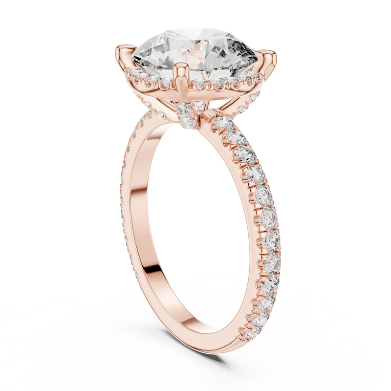 Ladies Ring DDLR-172@7 - Rose Gold - Image