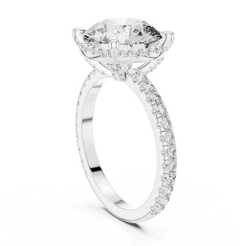 Ladies Ring DDLR-172@7 - White Gold - Image